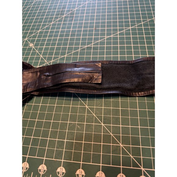 Handcrafted Leather Metal Costume Belt Hammered Gold-Finish Plate Retro Cosplay main image 7